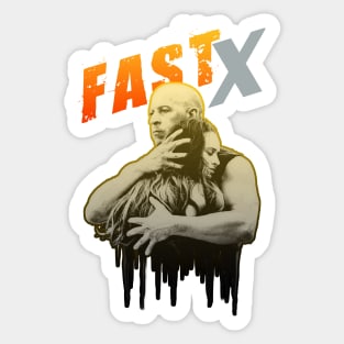 FAST X vin diesel fan works graphic design by ironpalette ( Fast 10 ) Sticker